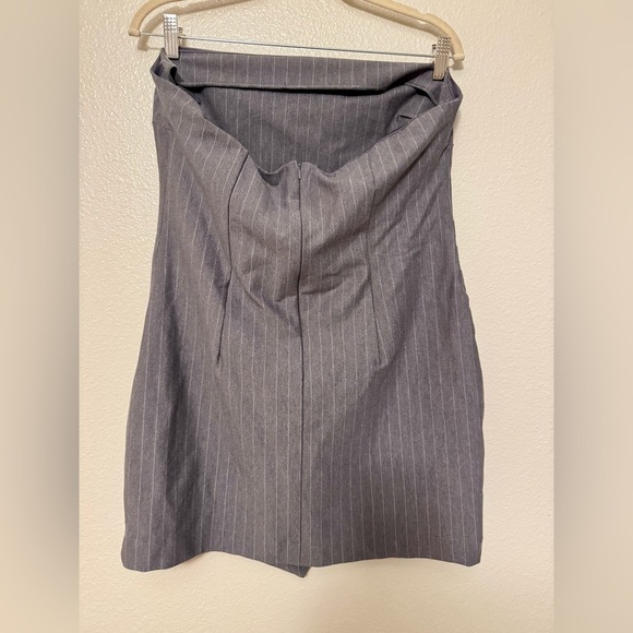 Wild Fable Gray Pinstripe Mini Dress - Picture 4 of 4